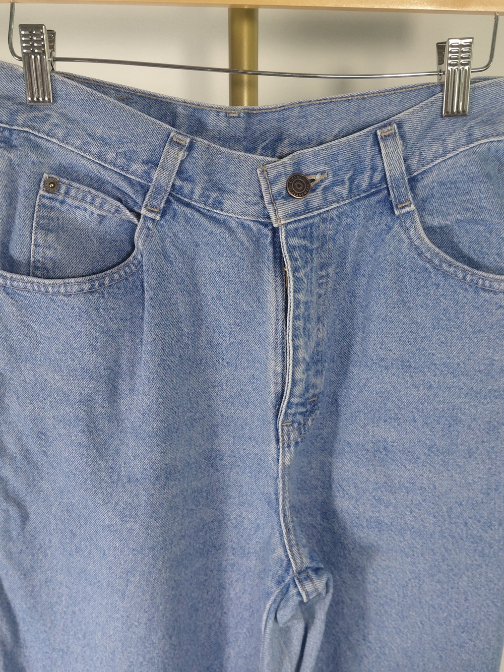 VTG Gitano Light Blue Pleated High-waist Mom Jeans 28x29 - Picture 3 of 9